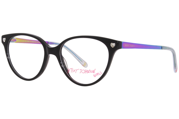  Betsey Johnson Dare-To-Dream Eyeglasses Girl's Full Rim Cat Eye 