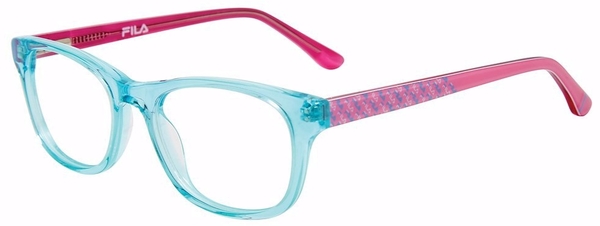  Fila VFI289 Eyeglasses Youth Kids Girl's Full Rim Square Shape 