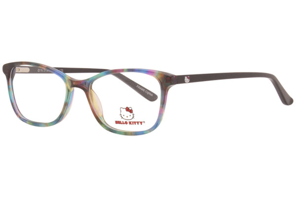  Hello Kitty HK-341 Eyeglasses Youth Kids Girl's Full Rim Rectangle Shape 