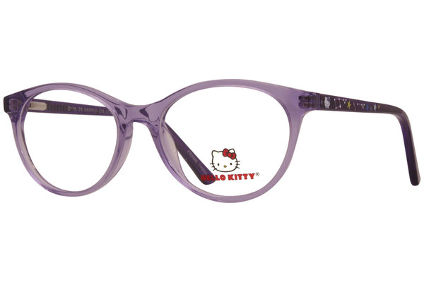  Hello Kitty HK322 Eyeglasses Youth Girl's Full Rim Oval Optical Frame 