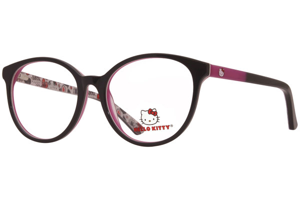 Hello Kitty HK330 Eyeglasses Youth Girl's Full Rim Round Optical Frame