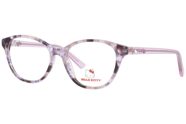  Hello Kitty HK346 Eyeglasses Girl's Full Rim Oval Shape 