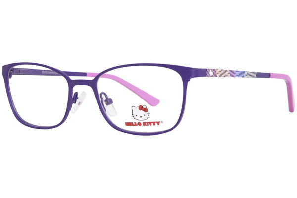  Hello Kitty HK355 Eyeglasses Youth Kids Full Rim Rectangle Shape 