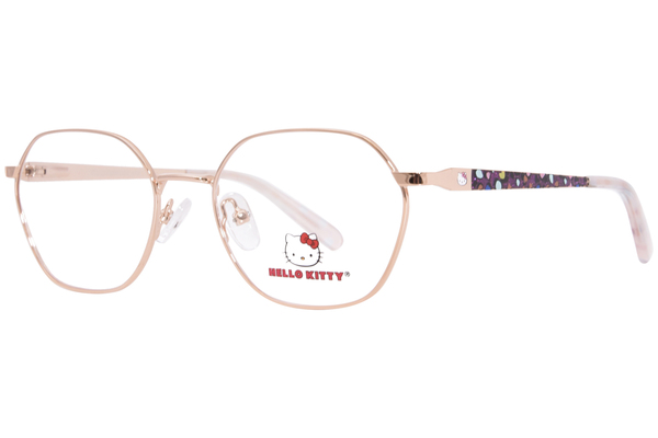 Hello Kitty HK356 Eyeglasses Youth Kids Full Rim Rectangle Shape