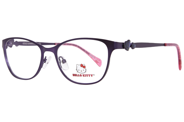 Hello Kitty HK370 Eyeglasses Youth Kids Full Rim Rectangle Shape