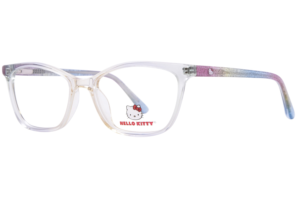  Hello Kitty HK373 Eyeglasses Youth Kids Girl's Full Rim Rectangle Shape 