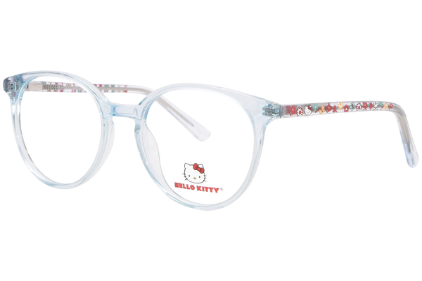  Hello Kitty HK382 Eyeglasses Youth Kids Girl's Full Rim Round Shape 