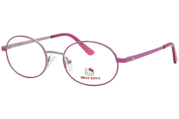 Hello Kitty HK385 Eyeglasses Youth Kids Girl's Full Rim Oval Shape