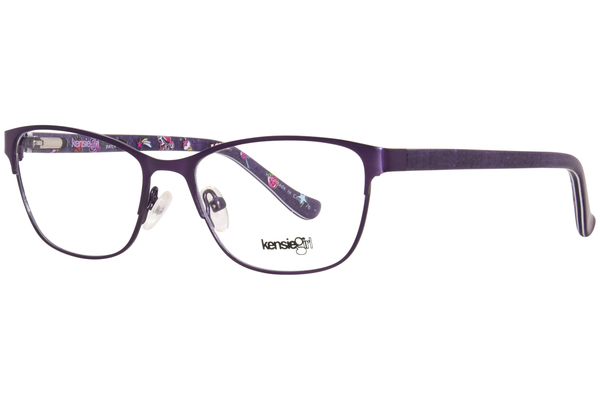 Kensie Patch Eyeglasses Youth Girl's Full Rim Square Shape