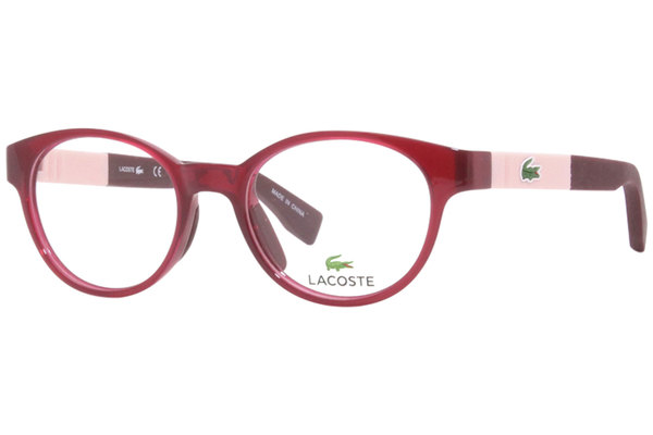 Lacoste L3628 Eyeglasses Youth Girl's Full Rim Round Optical Frame