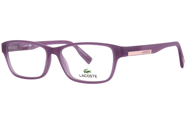 Lacoste L3650 Eyeglasses Youth Kids Girl's Full Rim Rectangle Shape