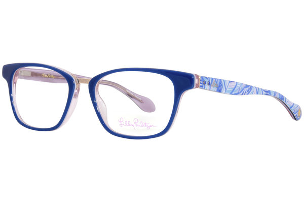  Lilly Pulitzer Klea Mini Eyeglasses Youth Girl's Full Rim Rectangle Shape 