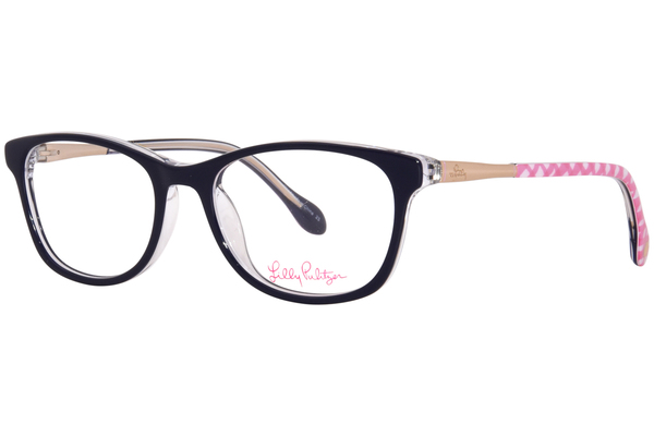  Lilly Pulitzer Landry Mini Eyeglasses Girl's Full Rim Rectangle Shape 