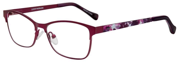 Lucky Brand D713 Eyeglasses Youth Kids Girl's Full Rim Cat Eye