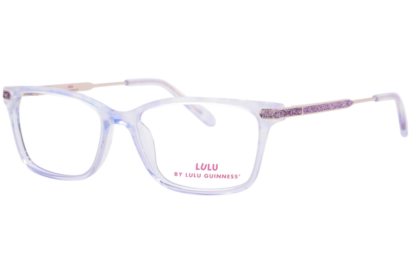  Lulu By Lulu Guinness LK045 Eyeglasses Youth Kids Girls Full Rim Rectangle Shape 