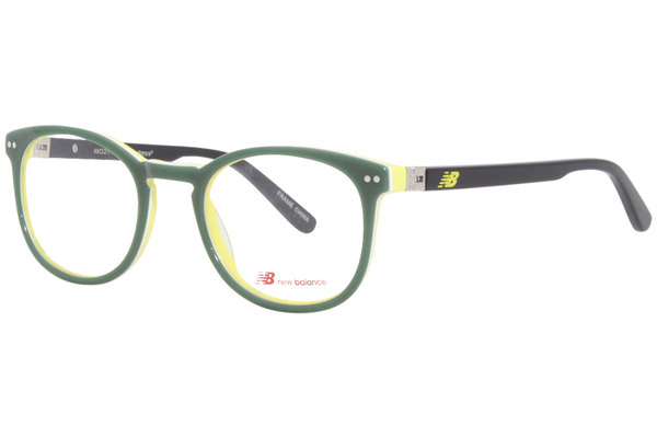 New Balance Kids NBK154 Eyeglasses Youth Boy's Full Rim Round Optical Frame