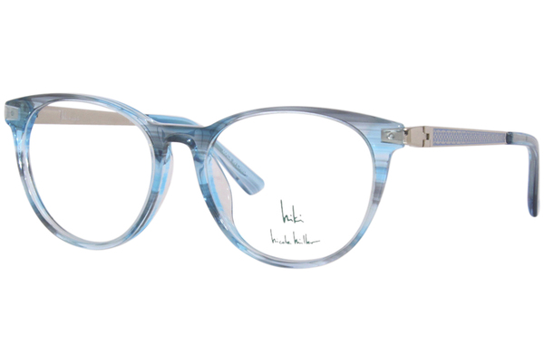  Nicole Miller Ella Eyeglasses Youth Girl's Full Rim Round Shape 