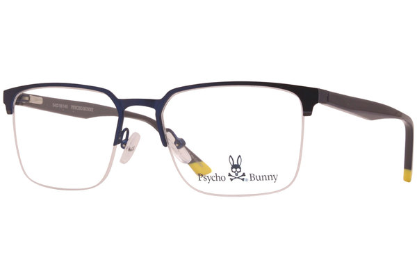 Psycho Bunny PB109 Eyeglasses Youth Boy's Semi Rim Rectangular Optical Frame