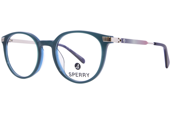 Sperry Maritime Eyeglasses Youth Kids Girl's Full Rim Round Shape