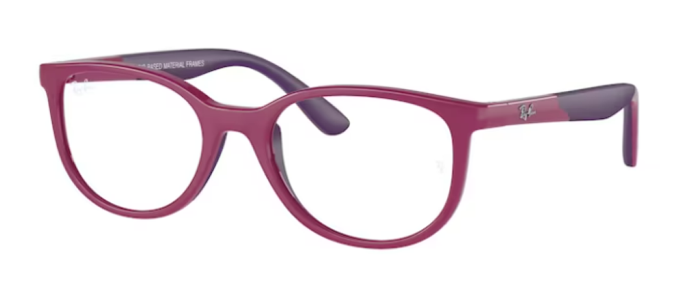 Ray Ban RY1622 3933 Eyeglasses Youth Kids Fucsia on Rubber Violet