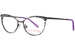 Betsey Johnson Star-Power Eyeglasses Youth Kids Girl's Full Rim Cat Eye