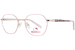 Hello Kitty HK356 Eyeglasses Youth Kids Full Rim Rectangle Shape