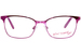 Betsey Johnson Be Kind Eyeglasses Youth Kids Girl's Full Rim Square Shape