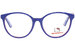 Hello Kitty HK330 Eyeglasses Youth Girl's Full Rim Round Optical Frame